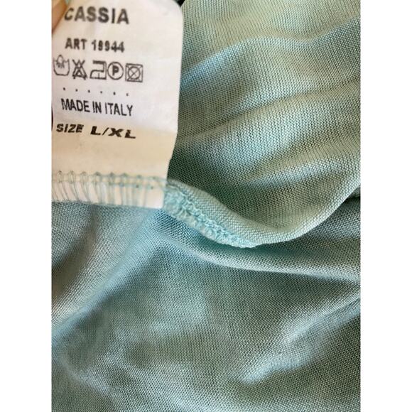 Aquavita short sleeve mint green all in 1 beachwear short sleeve tunic top large - Picture 8 of 13